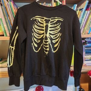 Wonder Nation Boys Skeleton Sweatshirt Sz Large 10/12